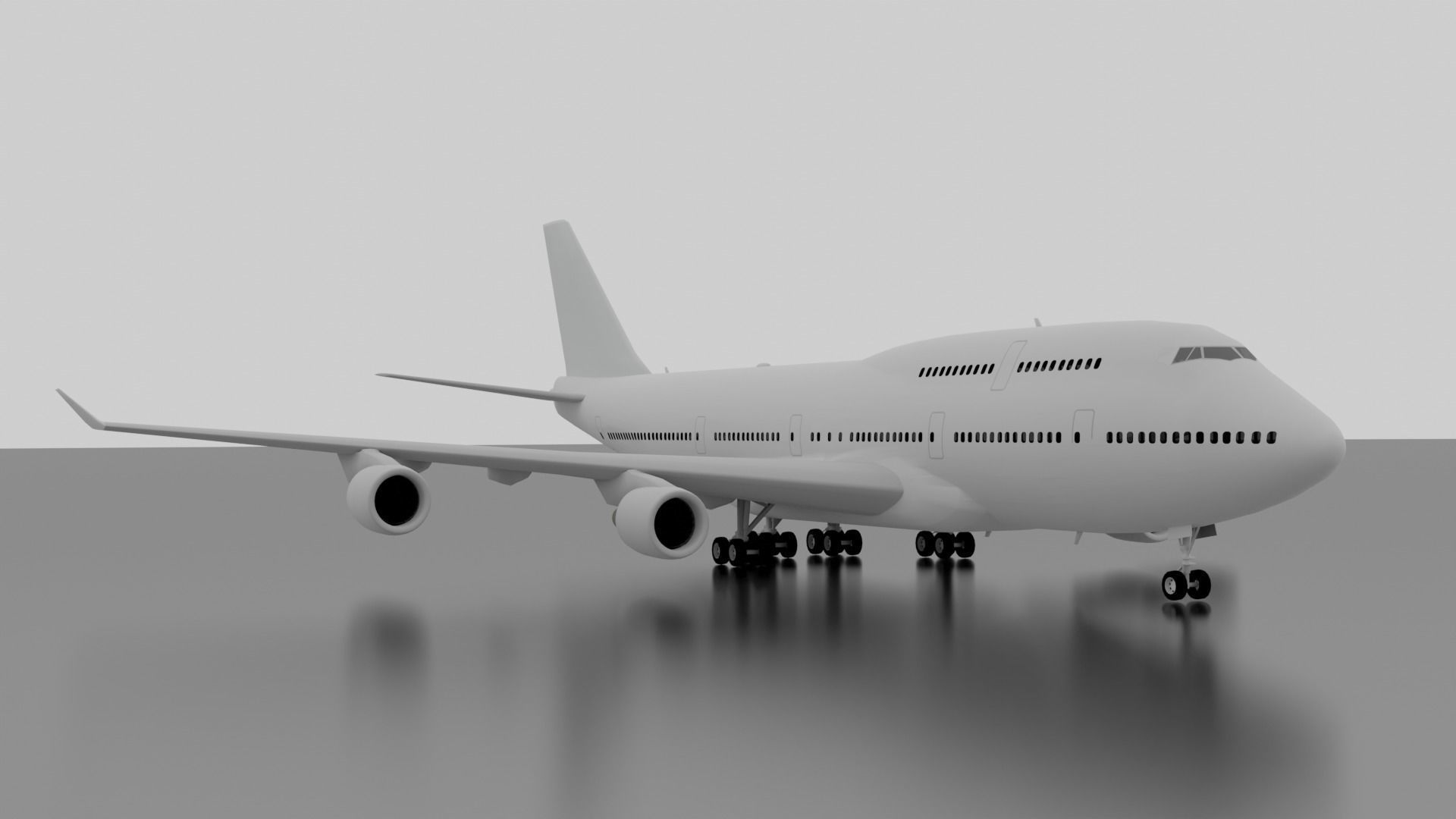 Boeing 747-400 3D model_2