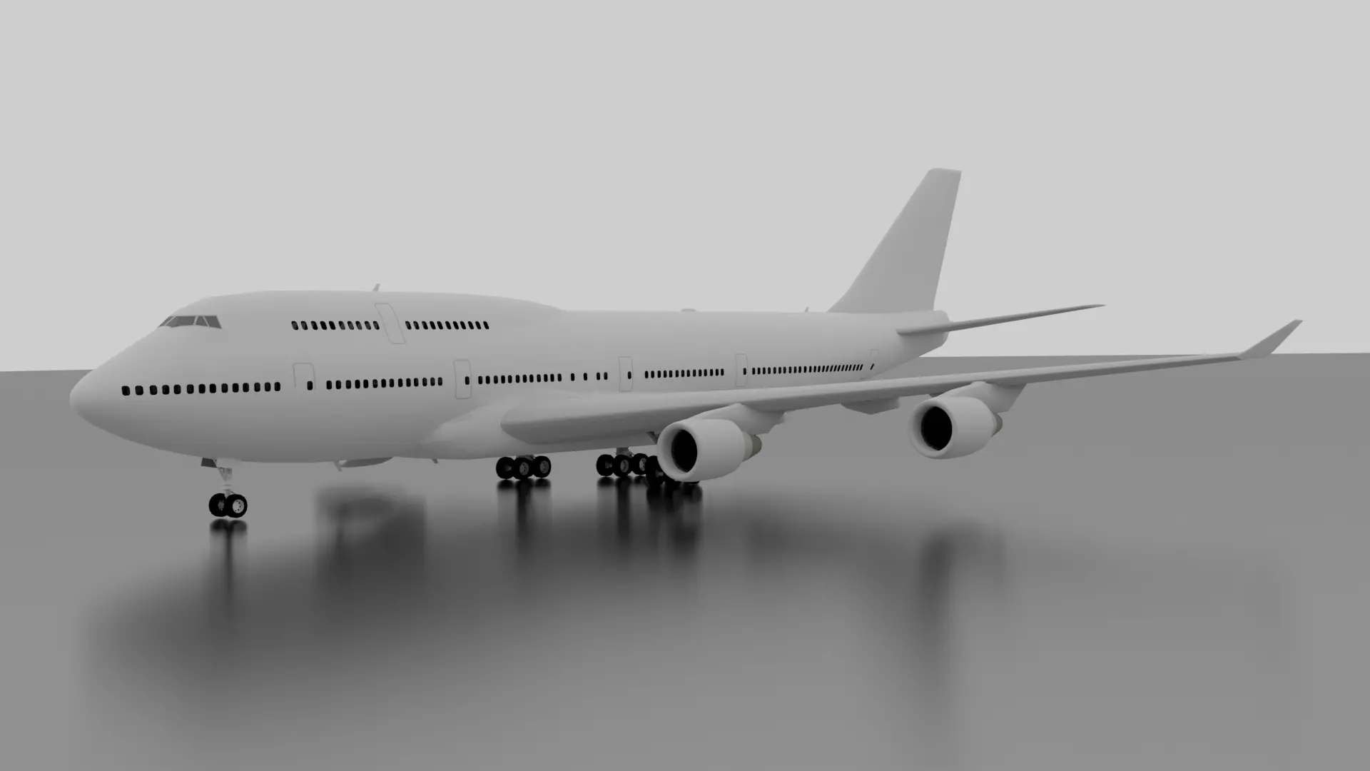 Boeing 747-400 3D model_0