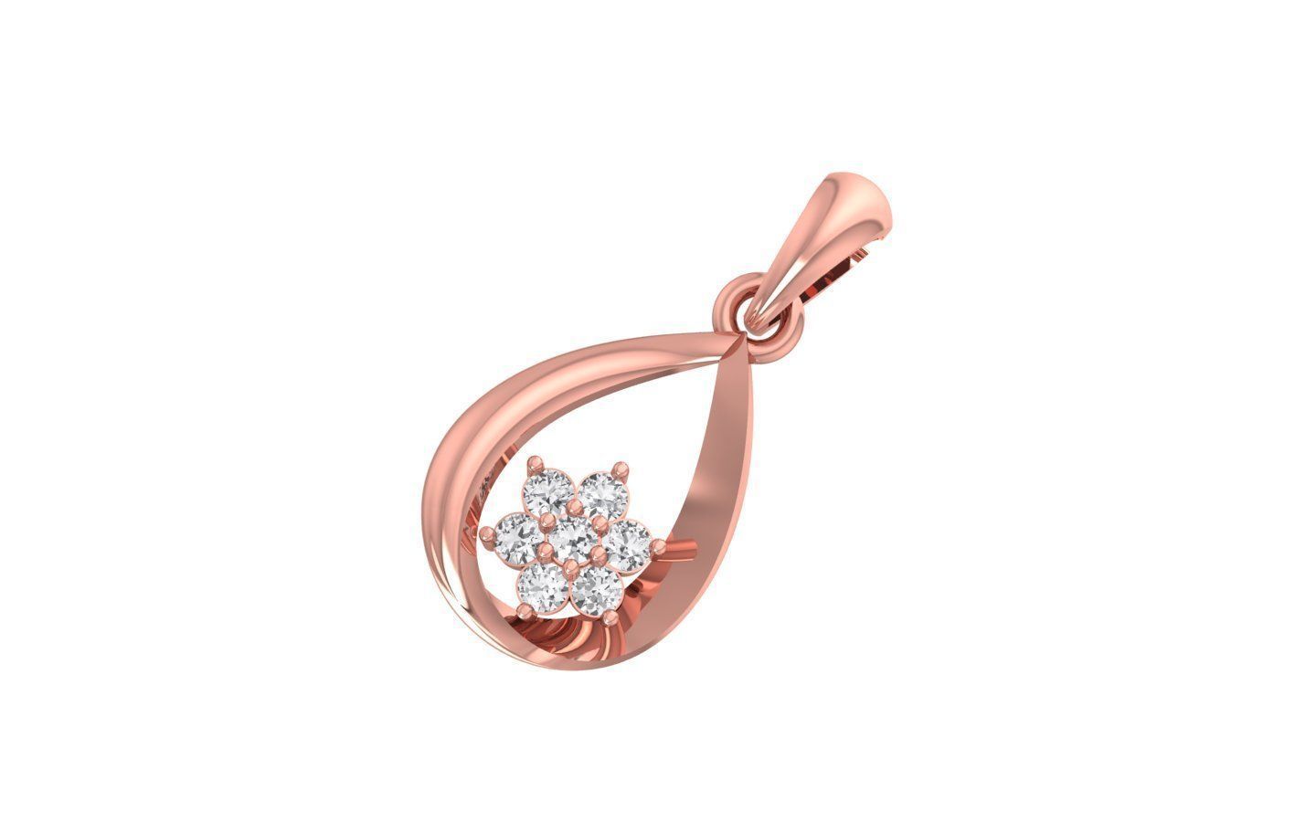 Earrings Pendant Set 3dm STL OBJ FBX Renders Details 3D print model_6