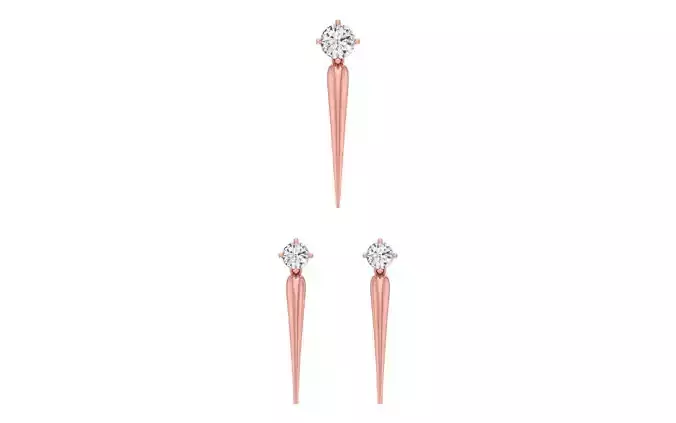 Earrings Pendant Set 3dm STL OBJ FBX Renders Details