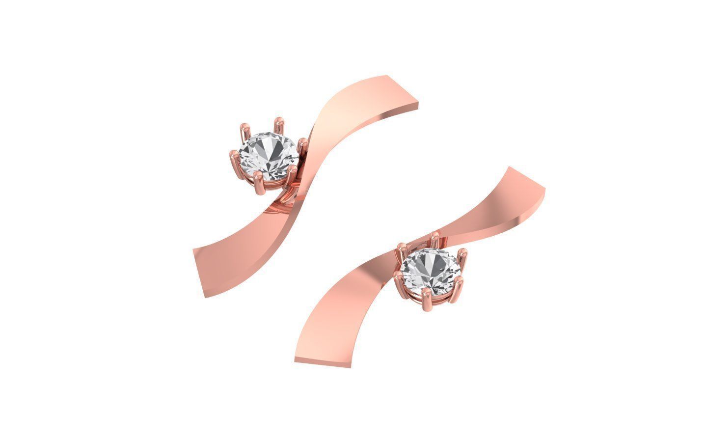 Earrings Pendant Set 3dm STL OBJ FBX Renders Details 3D print model_1