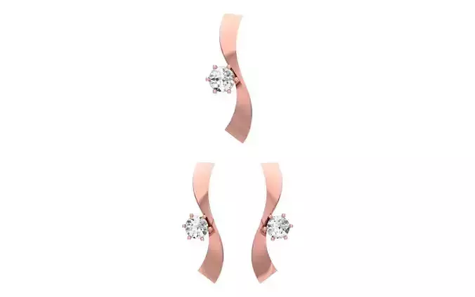 Earrings Pendant Set 3dm STL OBJ FBX Renders Details