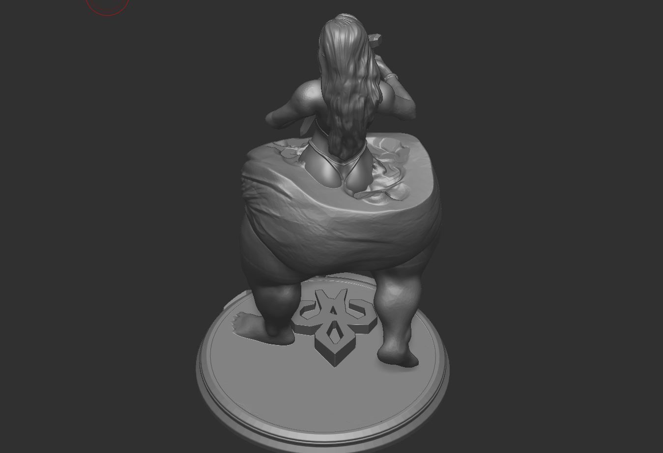 self sculpting woman 3D print model_8