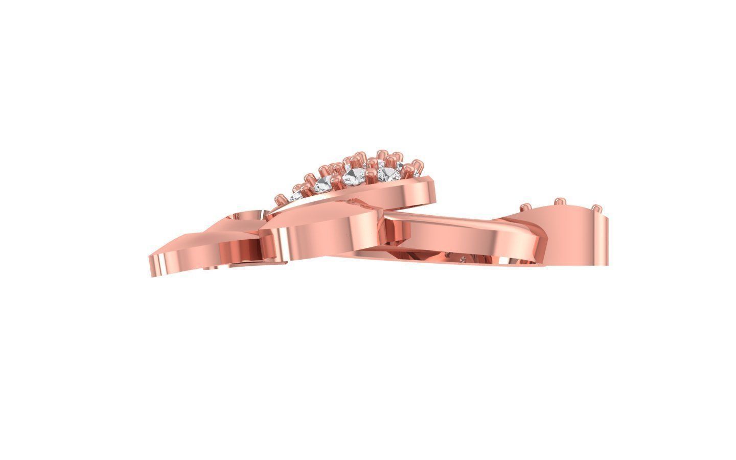 Earrings Pendant Set 3dm STL OBJ FBX Renders Details 3D print model_1