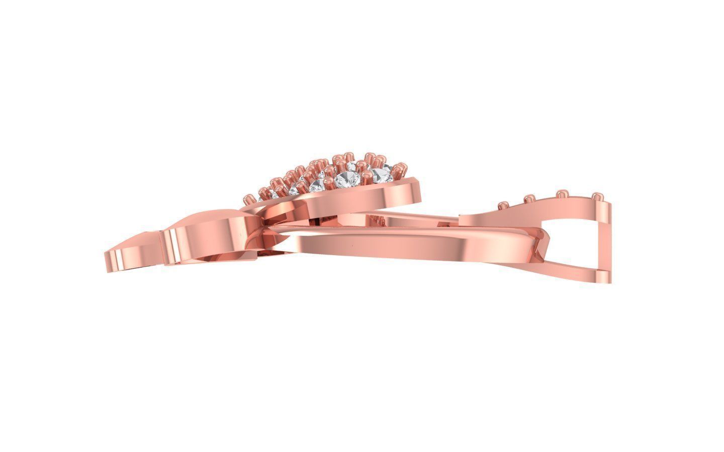 Earrings Pendant Set 3dm STL OBJ FBX Renders Details 3D print model_2