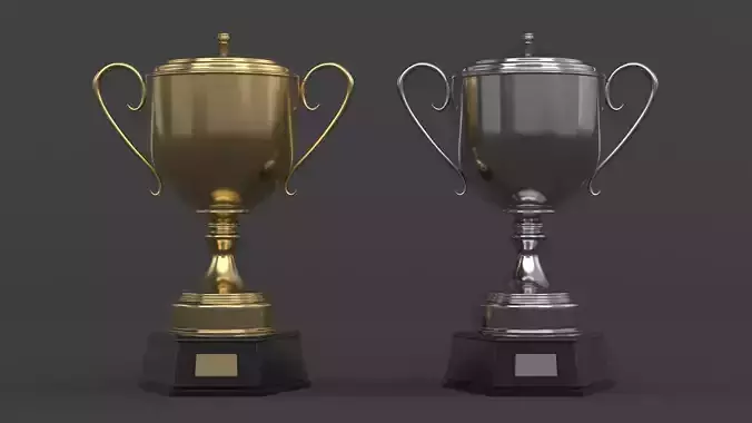 Cups Trophy 3D model