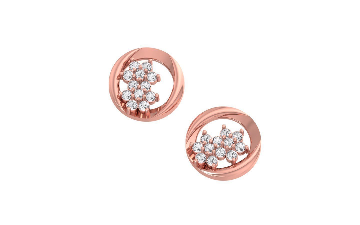 Earrings Pendant Set 3dm STL OBJ FBX Renders Details 3D print model_4