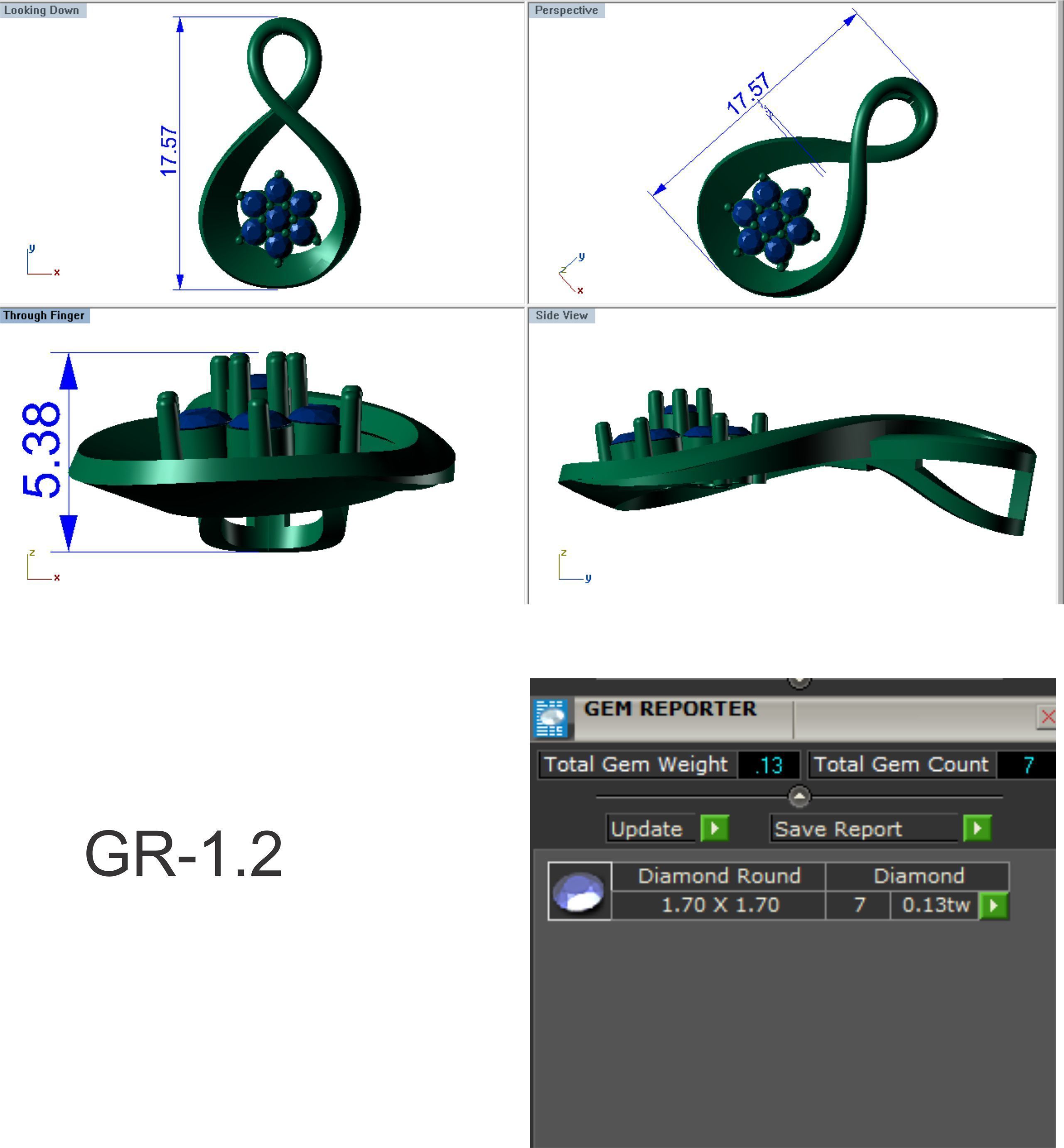 Earrings Pendant Set 3dm STL OBJ FBX Renders Details 3D print model_5