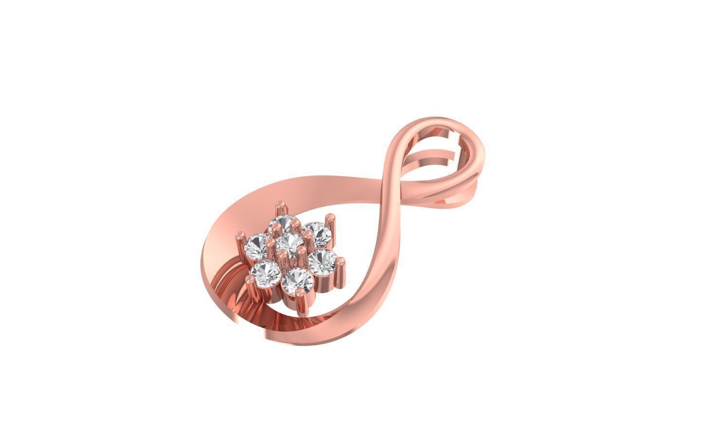 Earrings Pendant Set 3dm STL OBJ FBX Renders Details 3D print model_1