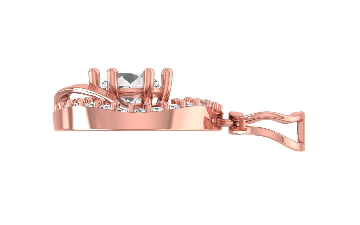 Earrings Pendant Set 3dm STL OBJ FBX Renders Details 3D print model_4