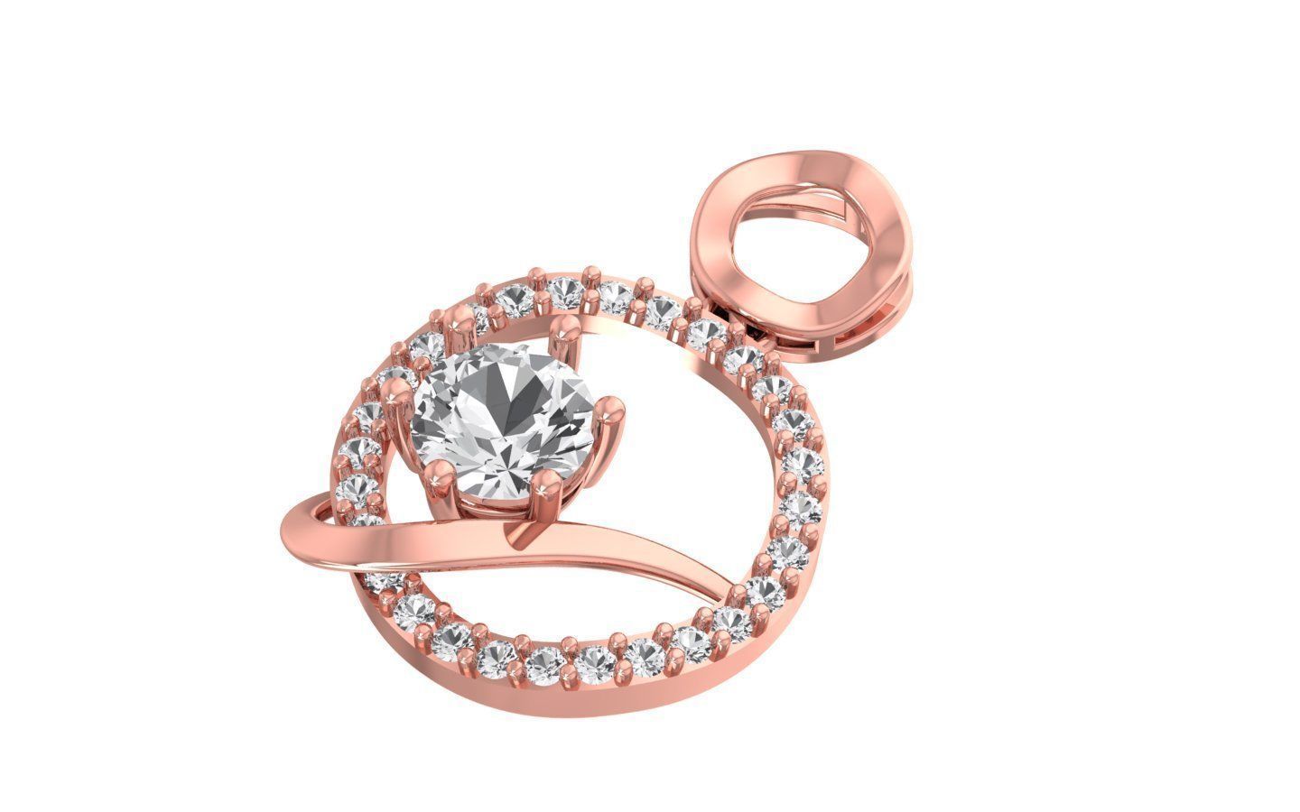 Earrings Pendant Set 3dm STL OBJ FBX Renders Details 3D print model_8