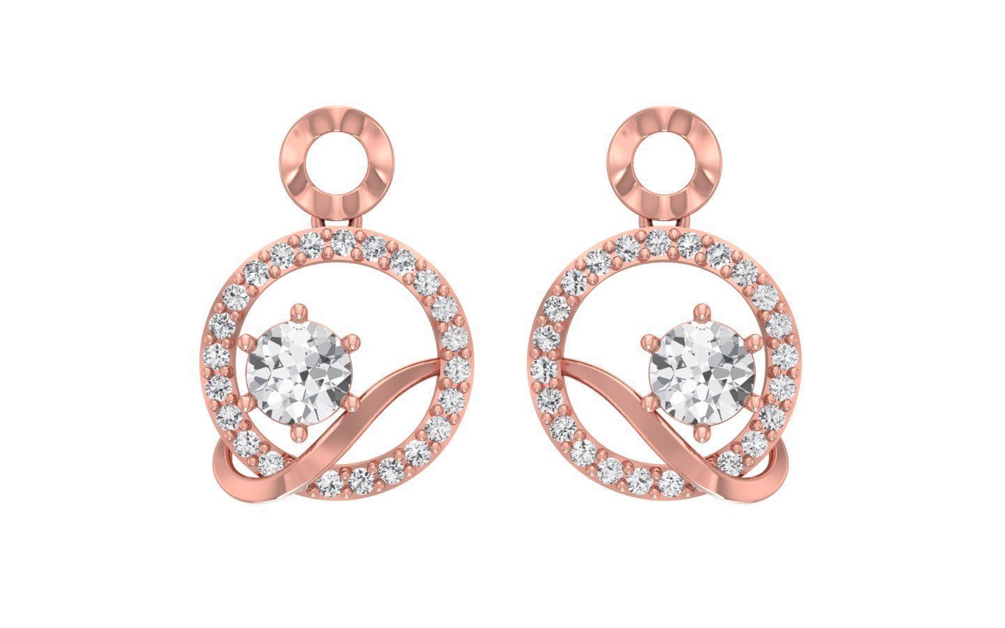 Earrings Pendant Set 3dm STL OBJ FBX Renders Details 3D print model_2