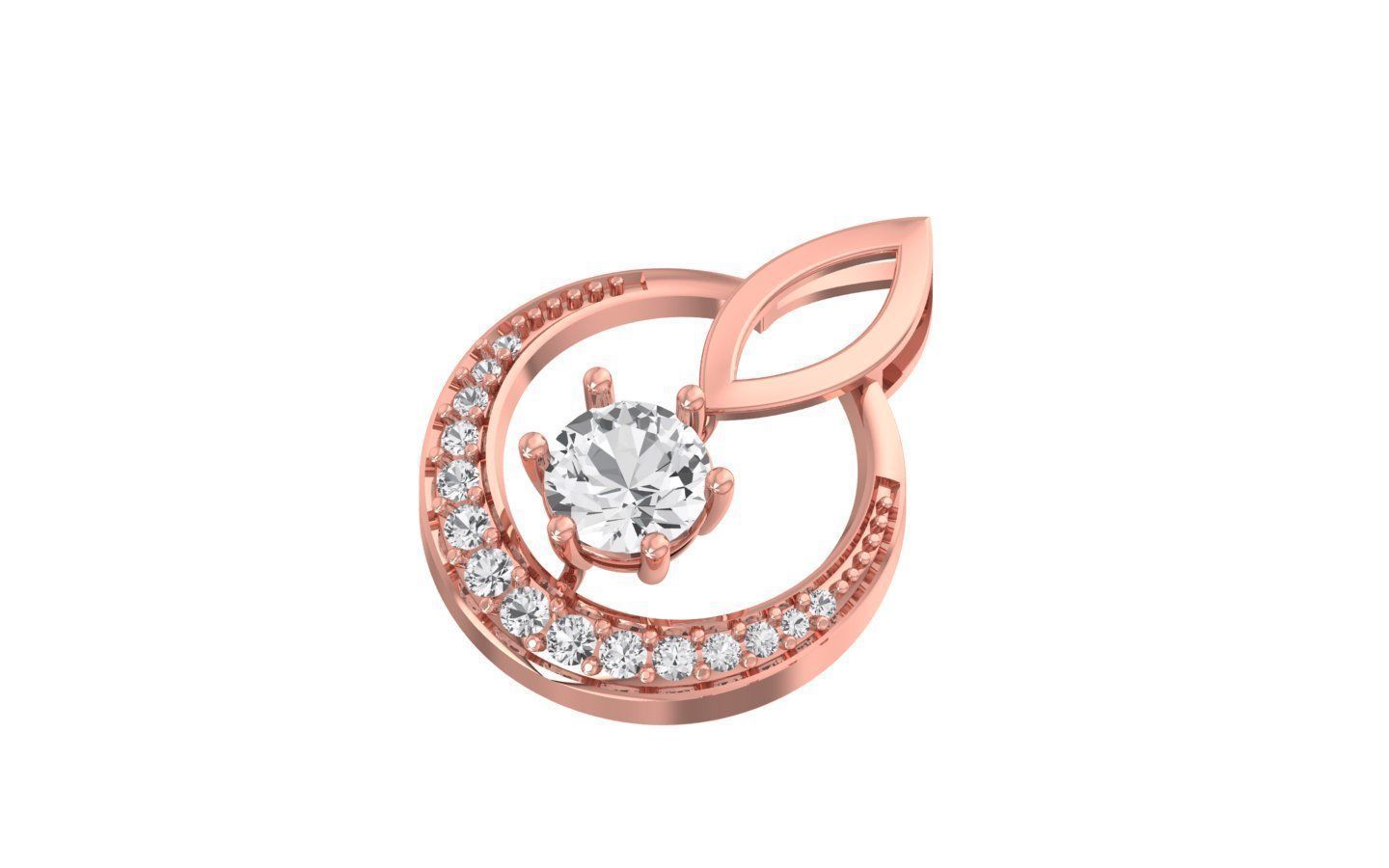 Earrings Pendant Set 3dm STL OBJ FBX Renders Details 3D print model_1