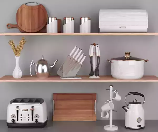 TOWER rose gold collection white