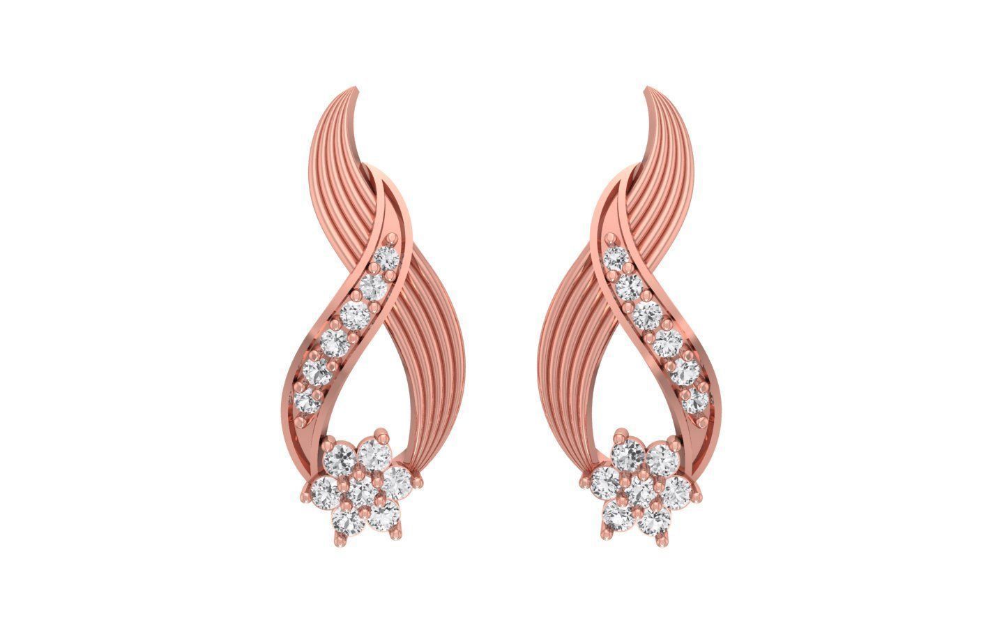 Earrings Pendant Set 3dm STL OBJ FBX Renders Details 3D print model_6