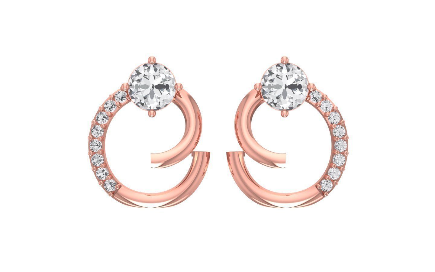 Earrings Pendant Set 3dm STL OBJ FBX Renders Details 3D print model_4