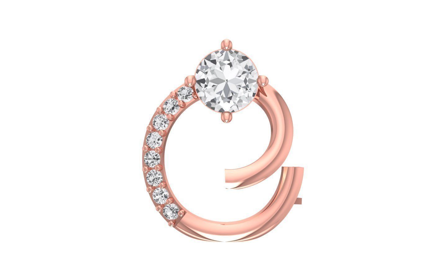 Earrings Pendant Set 3dm STL OBJ FBX Renders Details 3D print model_7