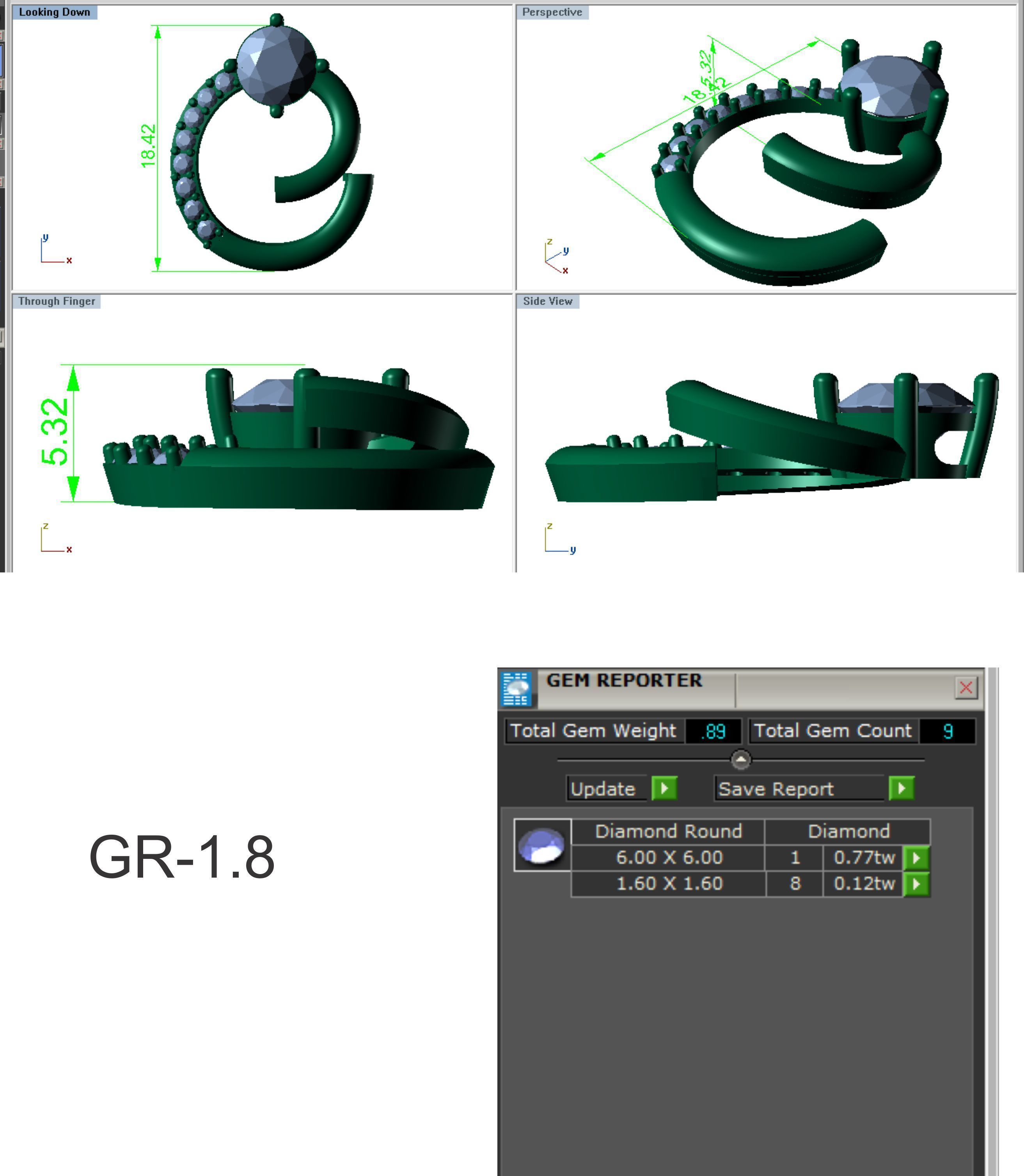 Earrings Pendant Set 3dm STL OBJ FBX Renders Details 3D print model_8