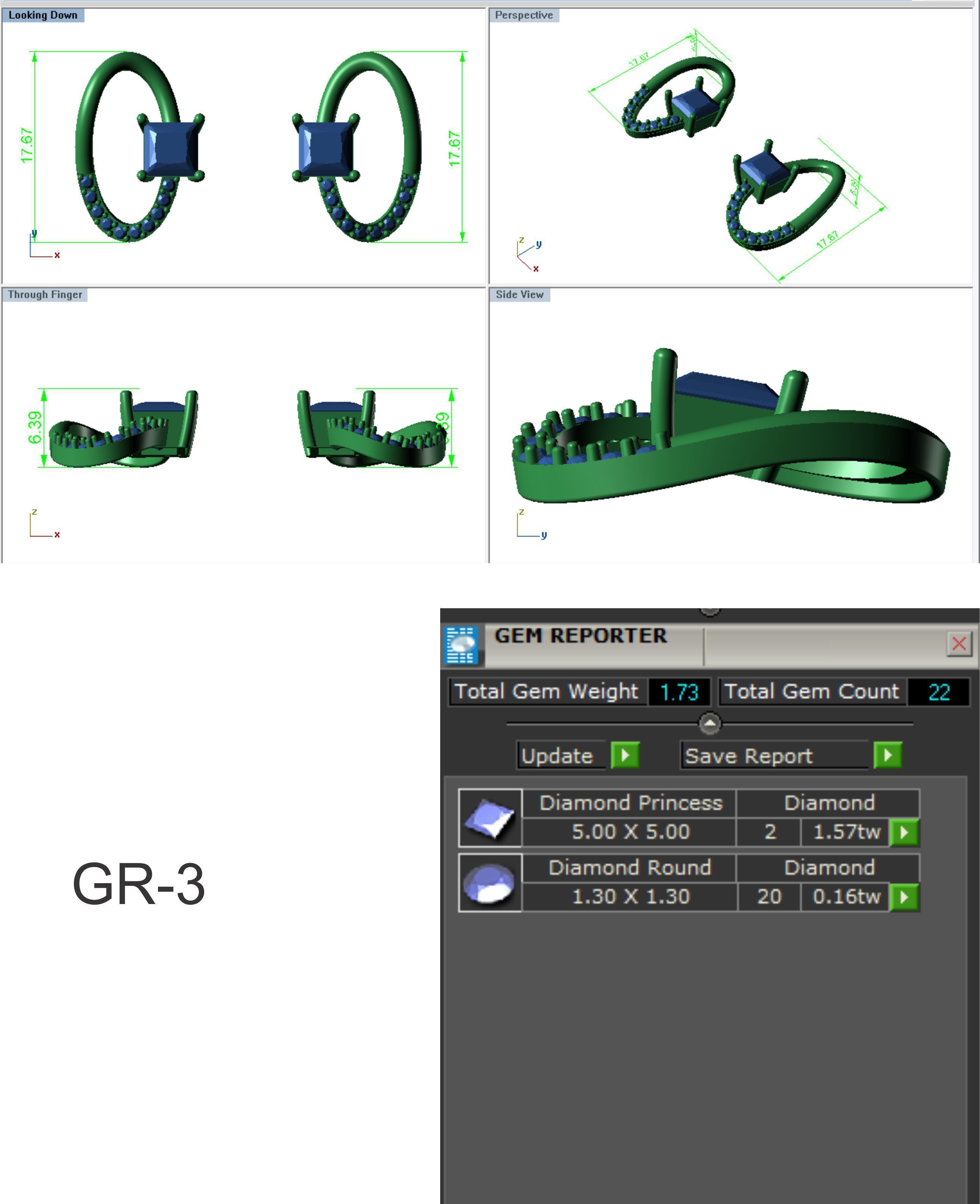Earrings Pendant Set 3dm STL OBJ FBX Renders Details 3D print model_5
