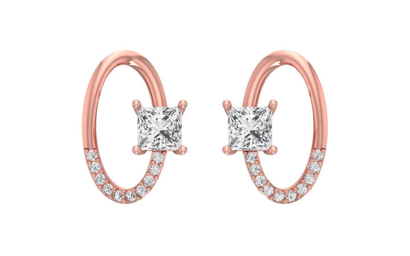 Earrings Pendant Set 3dm STL OBJ FBX Renders Details 3D print model_2