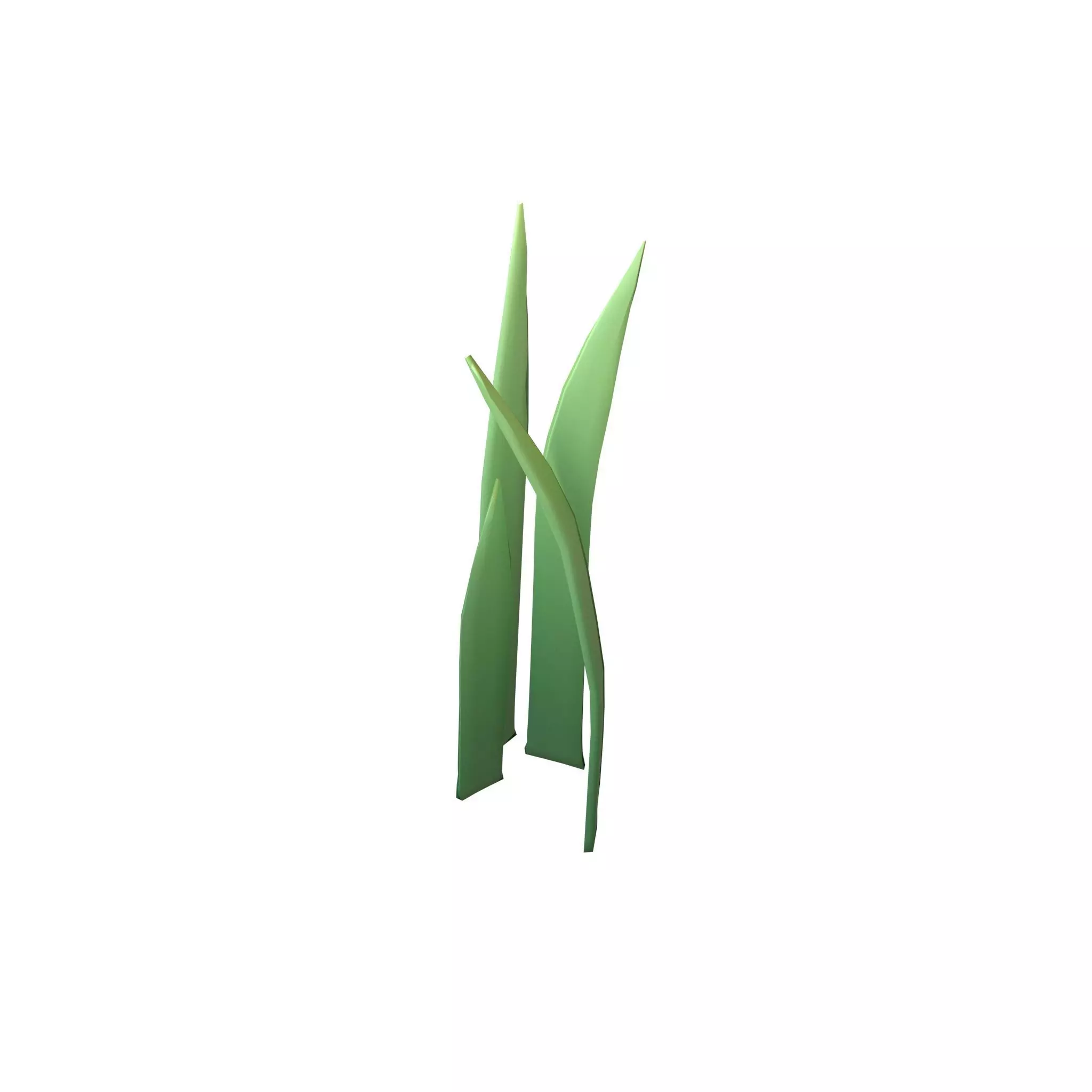 Cartoon Grass v4 001 Low-poly 3D model