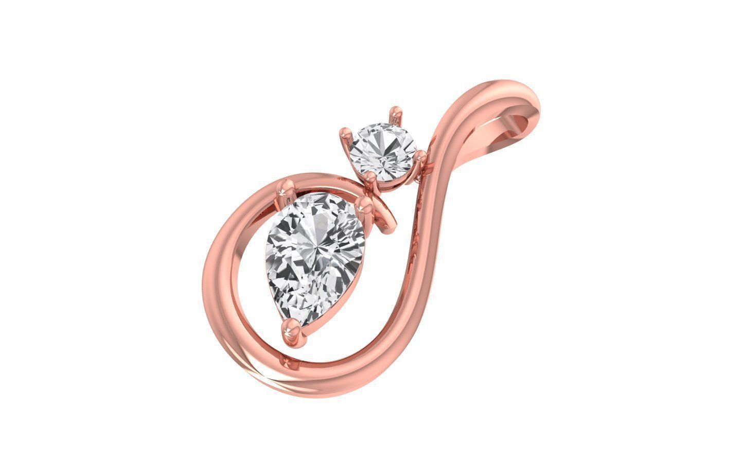 Earrings Pendant Set 3dm STL OBJ FBX Renders Details 3D print model_4