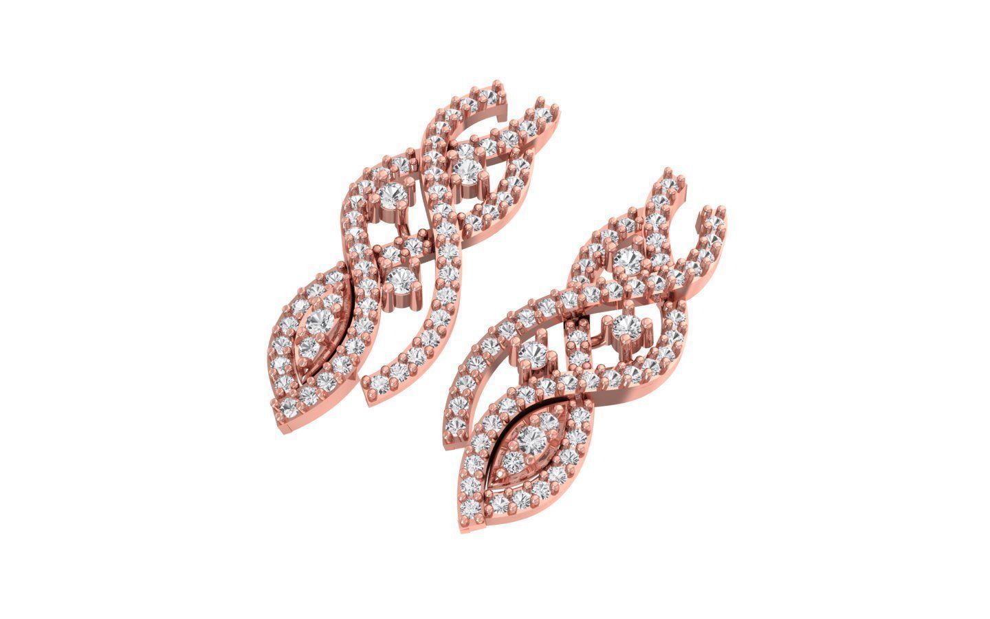 Earrings Pendant Set 3dm STL OBJ FBX Renders Details 3D print model_6