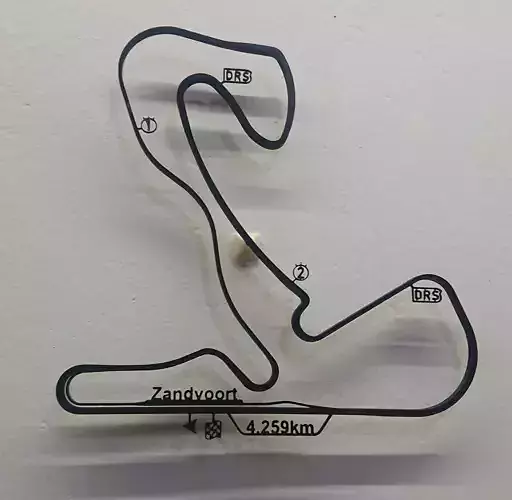 mjs2210 F1 2025 24 circuits for 3D printing