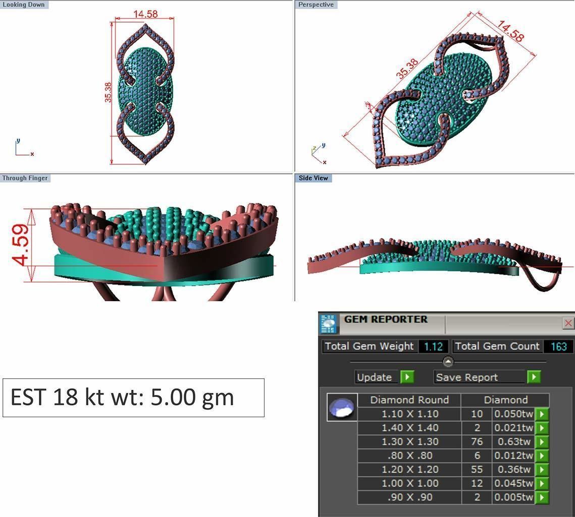 Earrings Pendant Set 3dm STL OBJ FBX Renders Details 3D print model_7