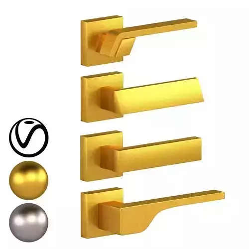 Handle Collection 02 Low-poly 3D model