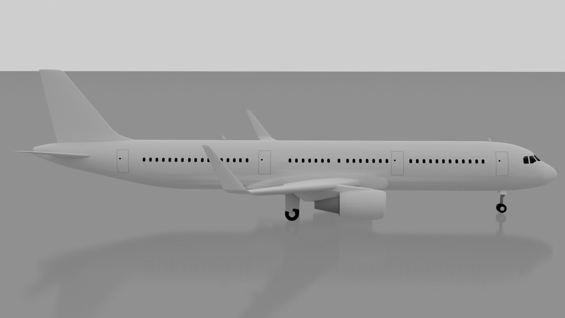 Airbus A321-200 3D model_3
