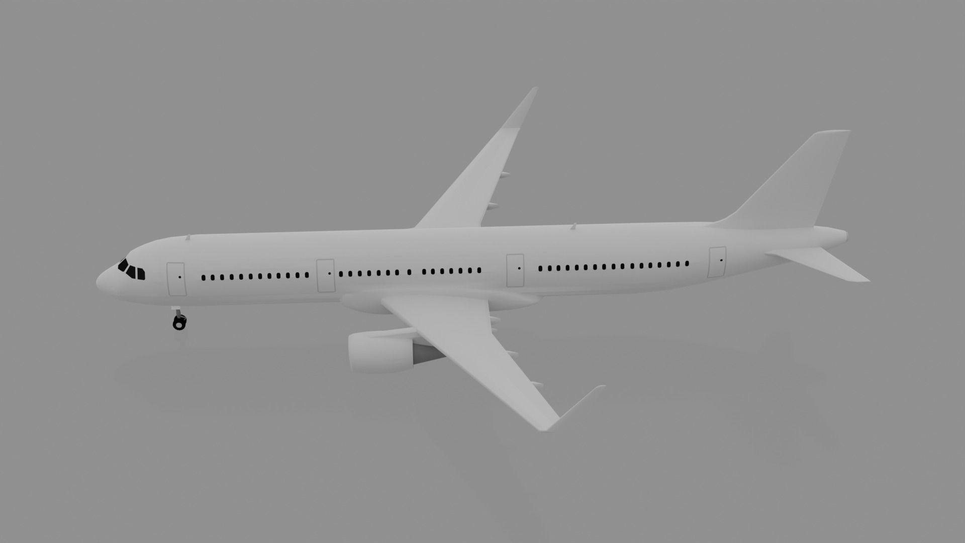 Airbus A321-200 3D model_8