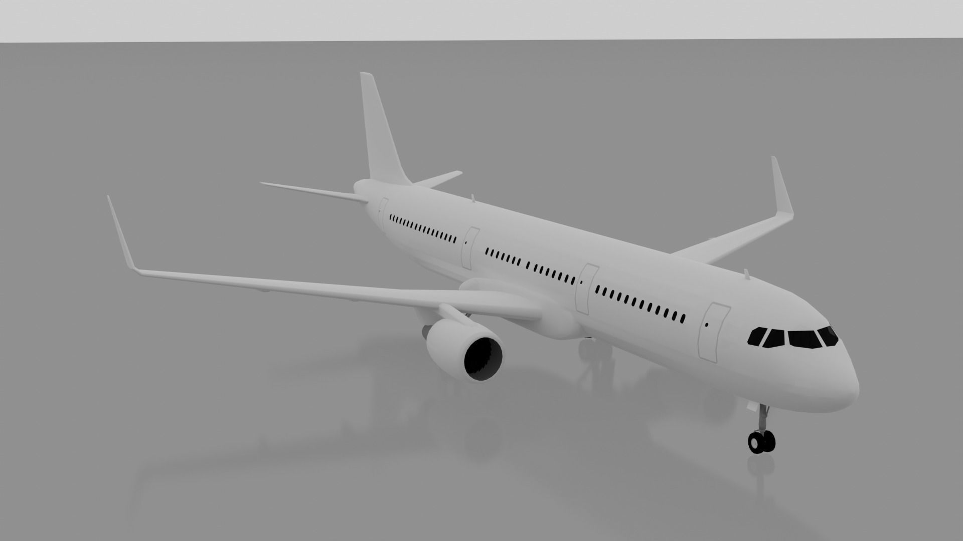 Airbus A321-200 3D model_2