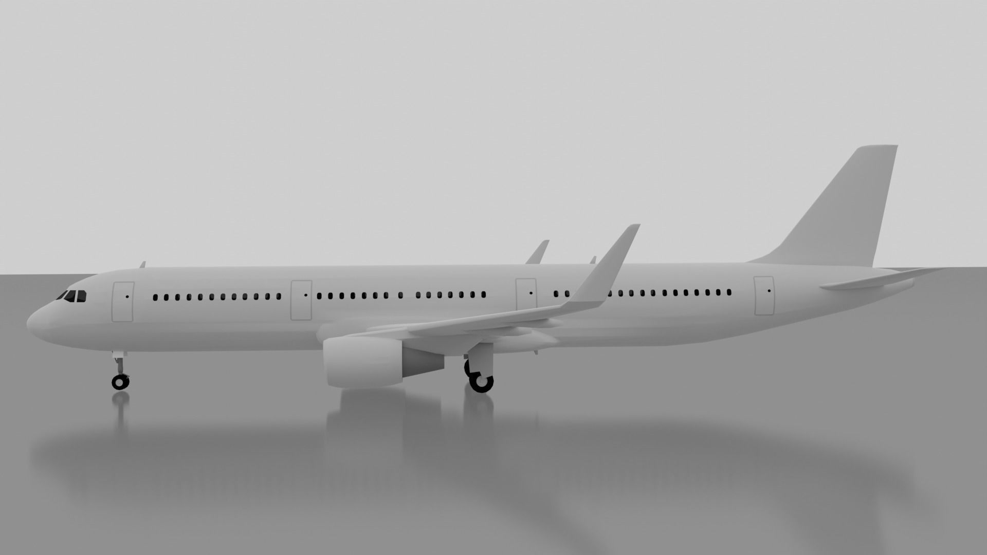 Airbus A321-200 3D model_7