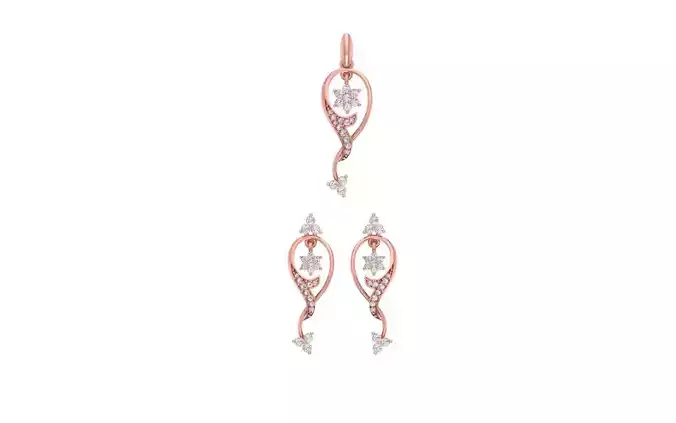 Pendant Earring Sets 3dm STL OBJ FBX Renders Details