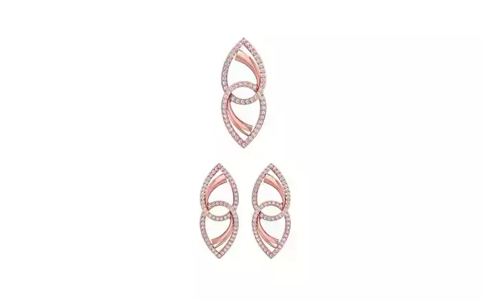 Pendant Earring Sets 3dm STL OBJ FBX Renders Details