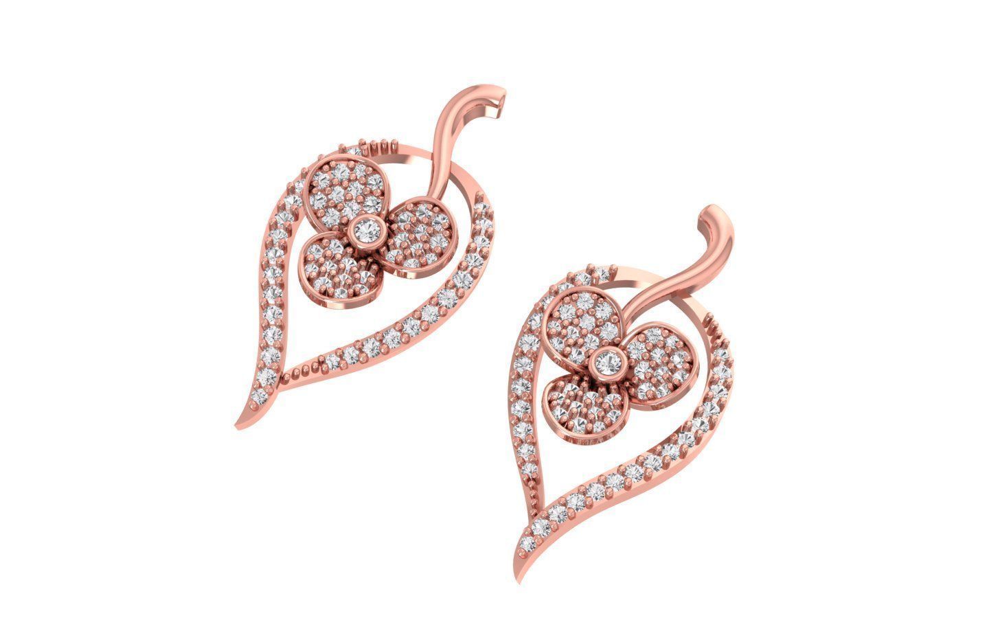 Pendant Earring Sets 3dm STL OBJ FBX Renders Details 3D print model_6