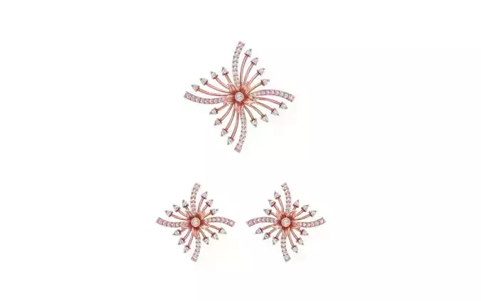 Pendant Earring Sets 3dm STL OBJ FBX Renders Details