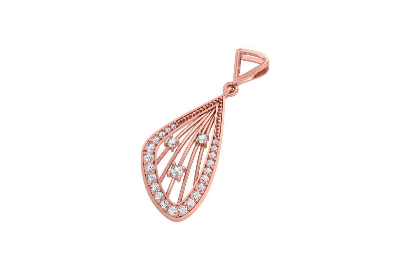 Pendant Earring Sets 3dm STL OBJ FBX Renders Details 3D print model_8