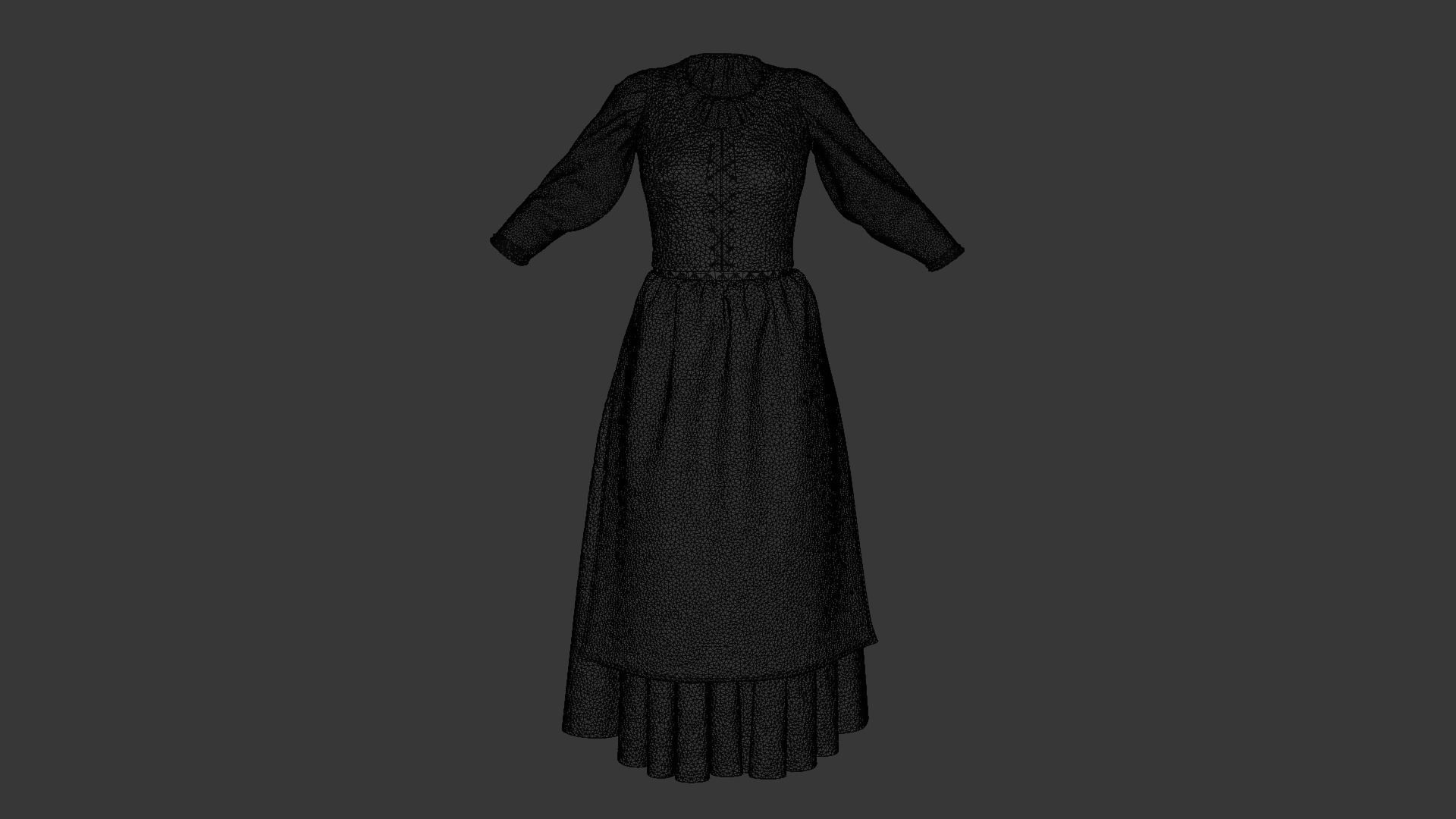 Clothes of the 18th century 3D model_5