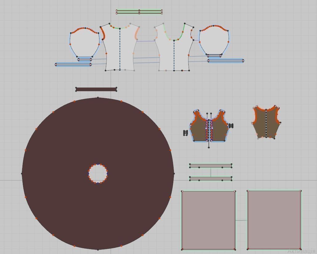 Clothes of the 18th century 3D model_7