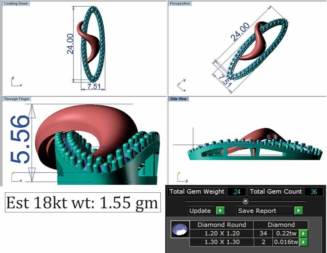 Pendant Earring Sets 3dm STL OBJ FBX Renders Details 3D print model_8