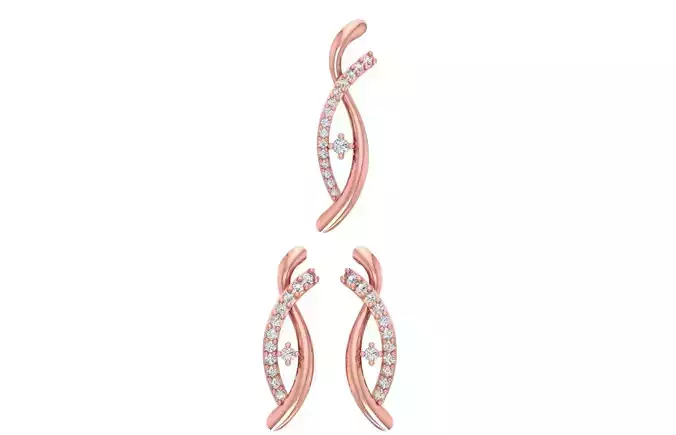 Pendant Earring Sets 3dm STL OBJ FBX Renders Details