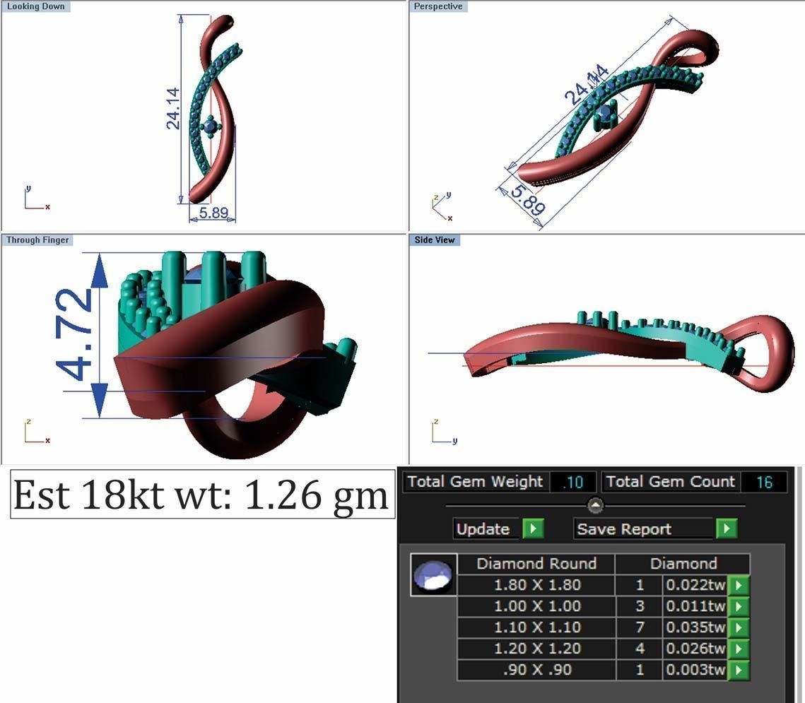 Pendant Earring Sets 3dm STL OBJ FBX Renders Details 3D print model_8