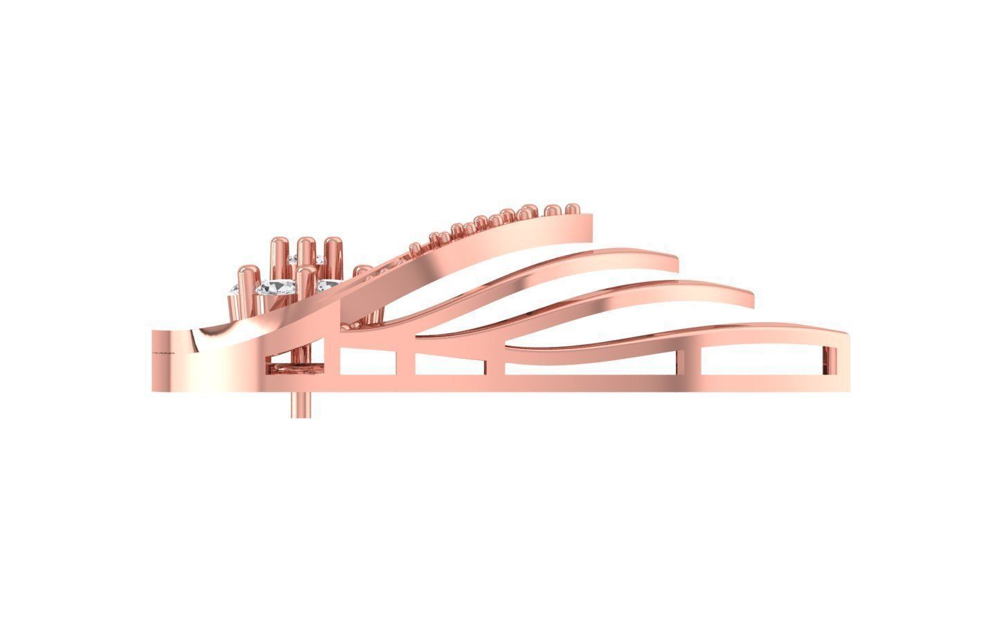 Pendant Earring Sets 3dm STL OBJ FBX Renders Details 3D print model_4