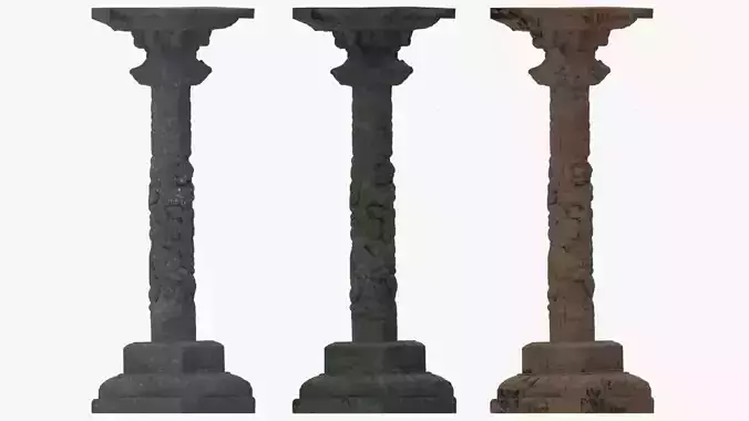 4K textures Dragon Pillar