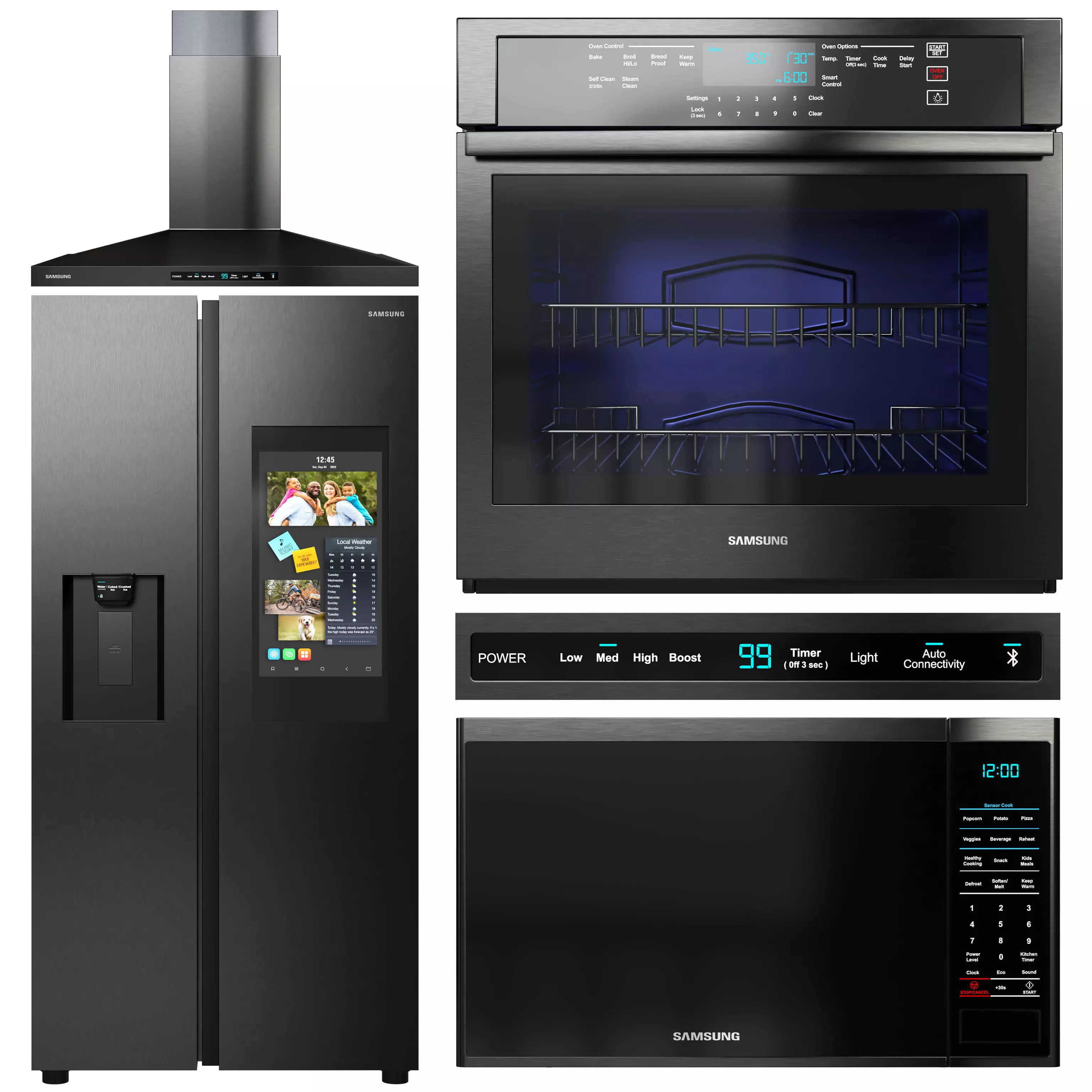 Samsung appliances collection 3D model_0