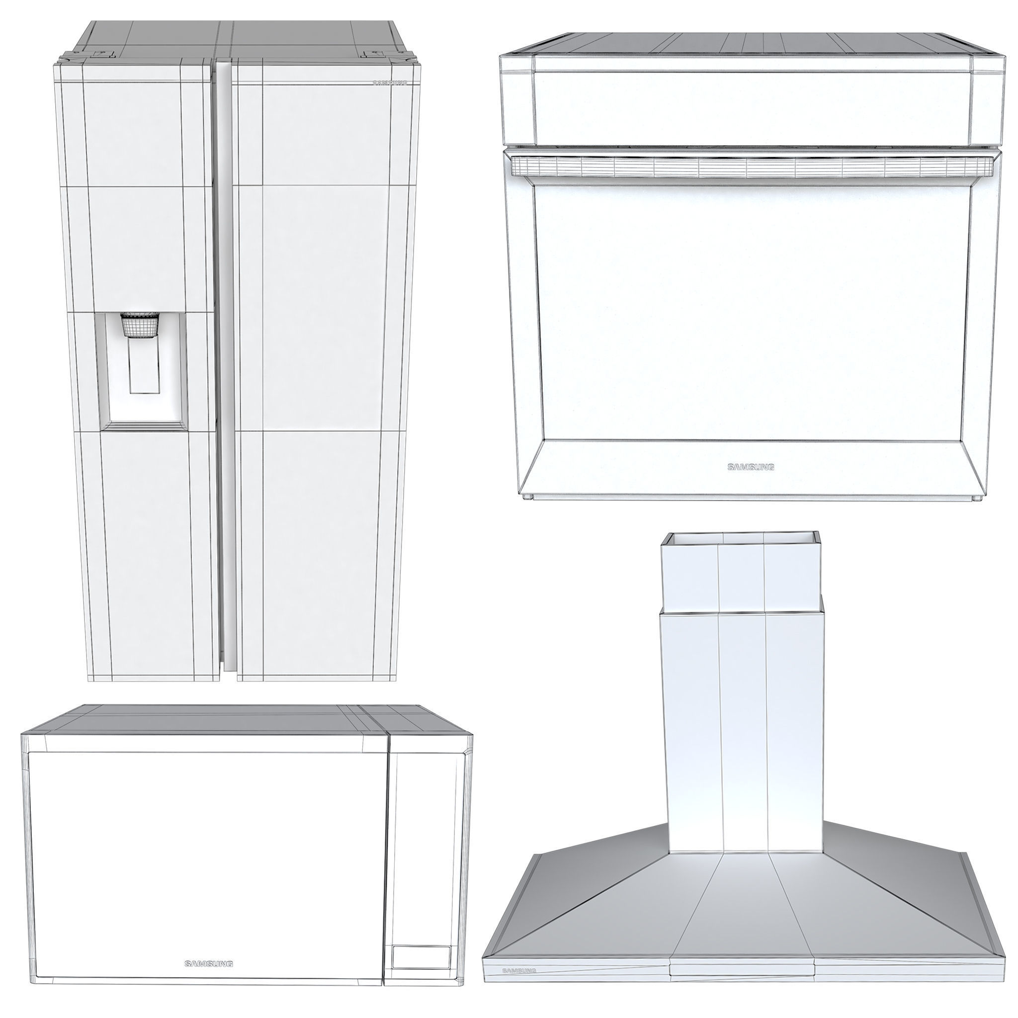 Samsung appliances collection 3D model_7