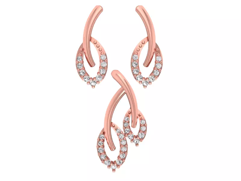 Pendant Earring Sets 3dm STL OBJ FBX Renders Details 3D print model_0