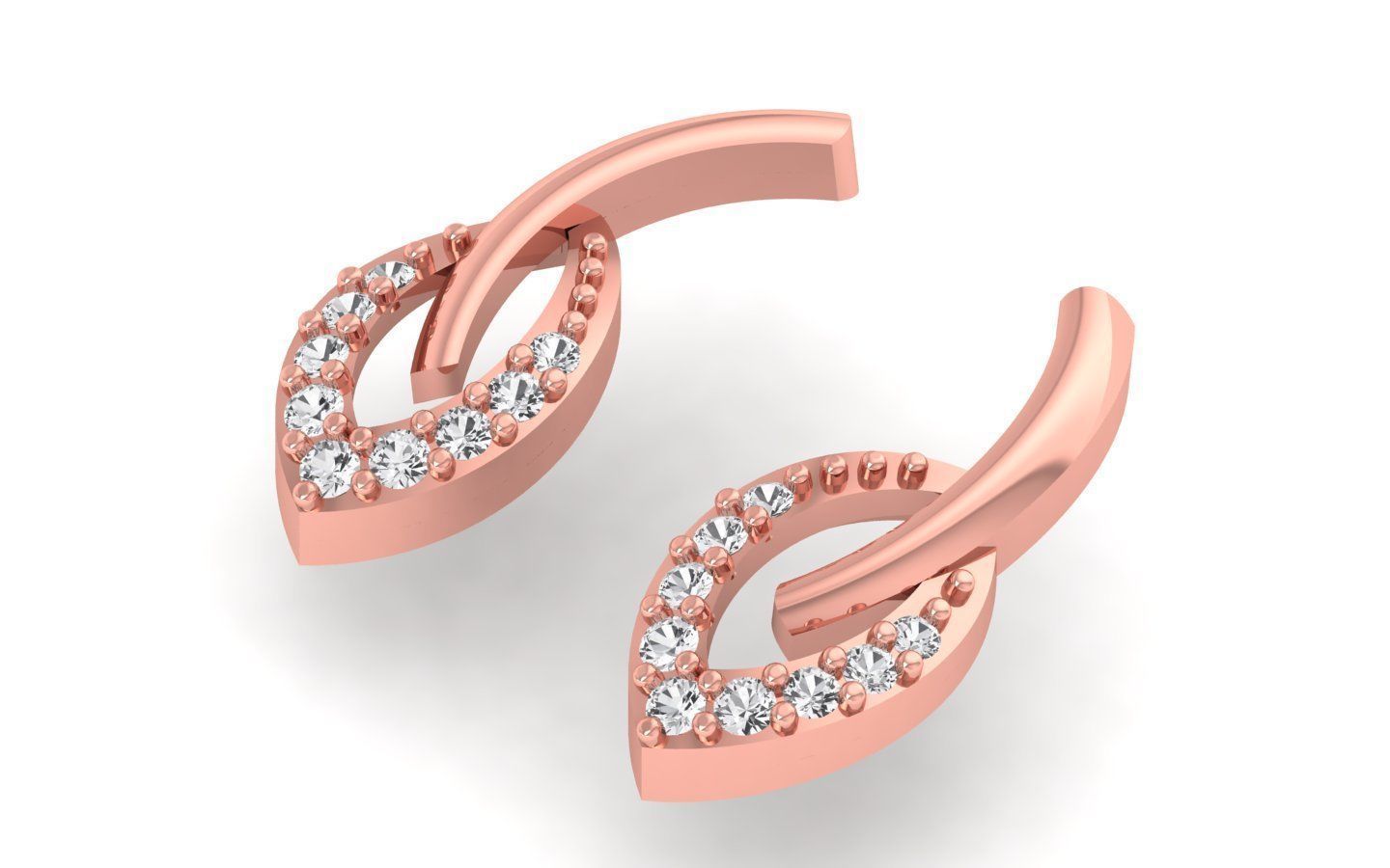 Pendant Earring Sets 3dm STL OBJ FBX Renders Details 3D print model_3